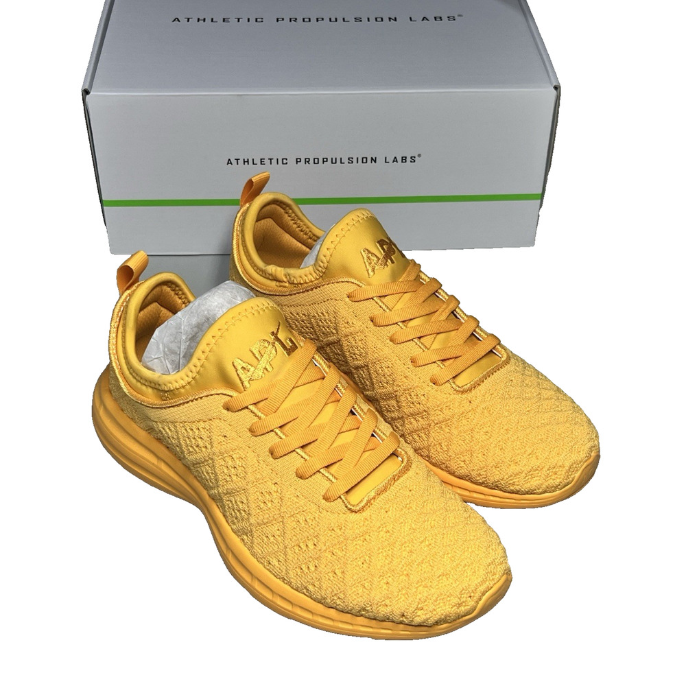 APL Women’s Yellow Knit Lace-Up Sneakers